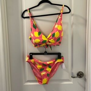 Kate Spade Sea Star Lemon Bikini New Large
